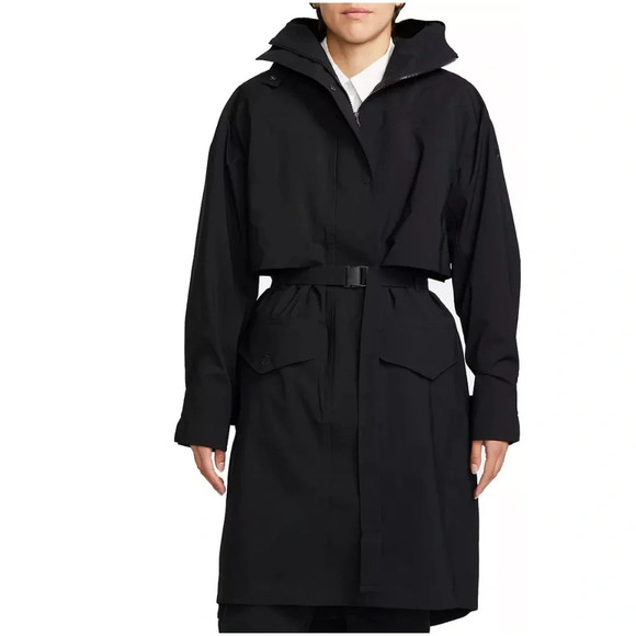 Nike Tech Pack Storm Fit ADV Therma Fit Black Belted Coat Oversized NWT L